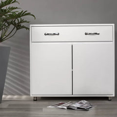 White 35'' Wide 1 Drawer Sideboard Perfect for Multifunctional Usage for Dining Room Living Room