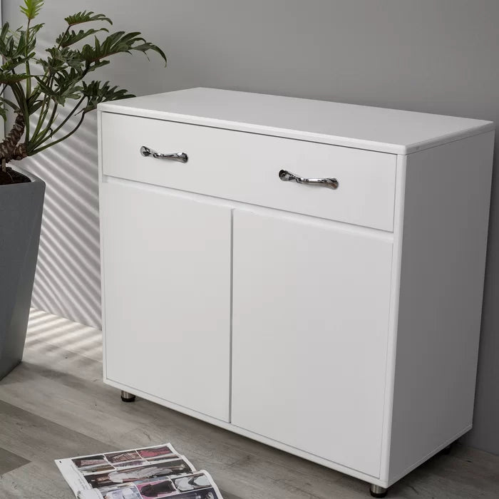 White 35'' Wide 1 Drawer Sideboard Perfect for Multifunctional Usage for Dining Room Living Room