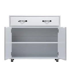 White 35'' Wide 1 Drawer Sideboard Perfect for Multifunctional Usage for Dining Room Living Room
