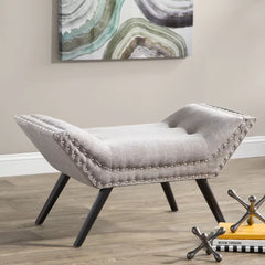 Granite Babbi 36'' Wide Tufted Rectangle Standard Ottoman Minimalist Foundation