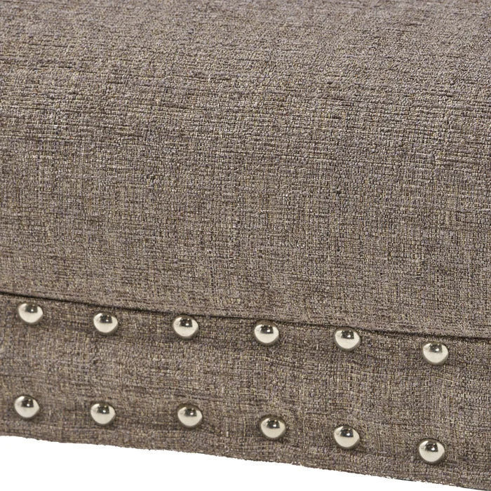 Granite Babbi 36'' Wide Tufted Rectangle Standard Ottoman Minimalist Foundation