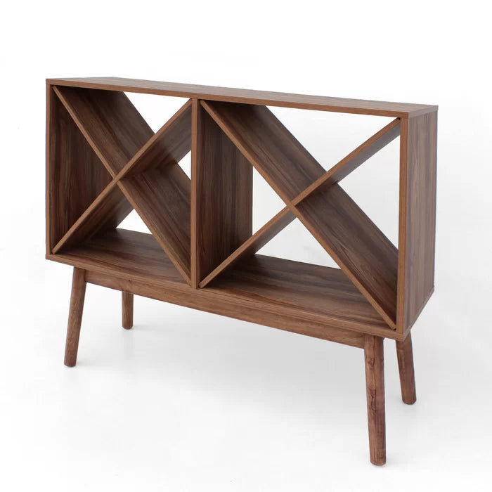 Light Walnut Babet Bar Wine Storage 24-Bottle Storage Modern-Inspired Space