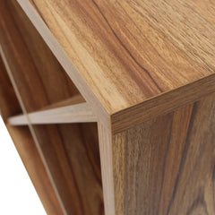 Light Walnut Babet Bar Wine Storage 24-Bottle Storage Modern-Inspired Space