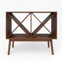 Light Walnut Babet Bar Wine Storage 24-Bottle Storage Modern-Inspired Space