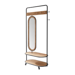 Baca 39.5'' Wide Iron Hall Tree with Shoe Storage