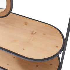 Baca 39.5'' Wide Iron Hall Tree with Shoe Storage
