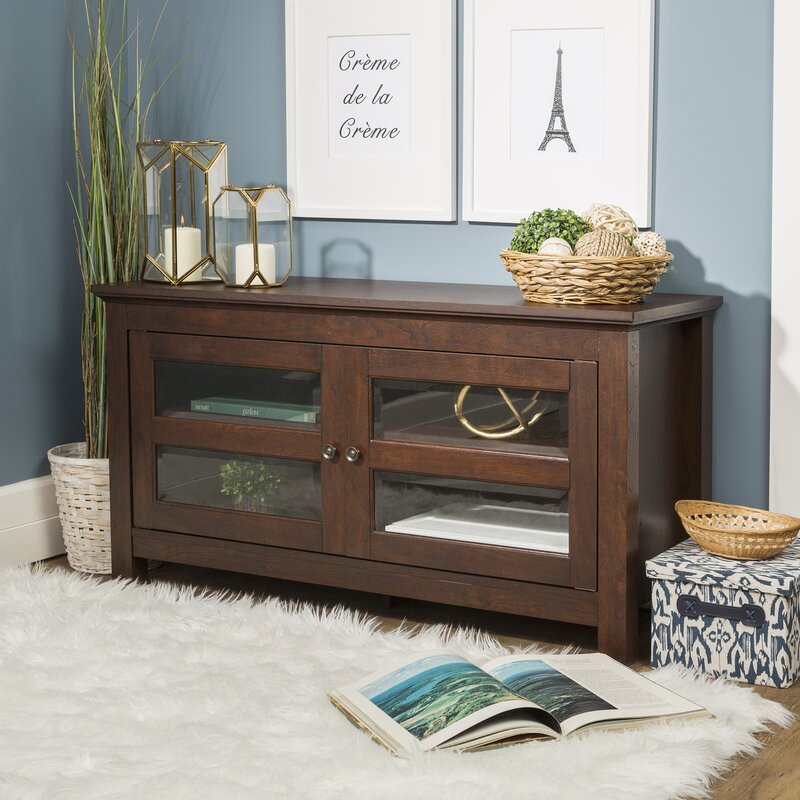 Brown Badgley TV Stand for TVs up to 48"  Transitional Wood Media Console