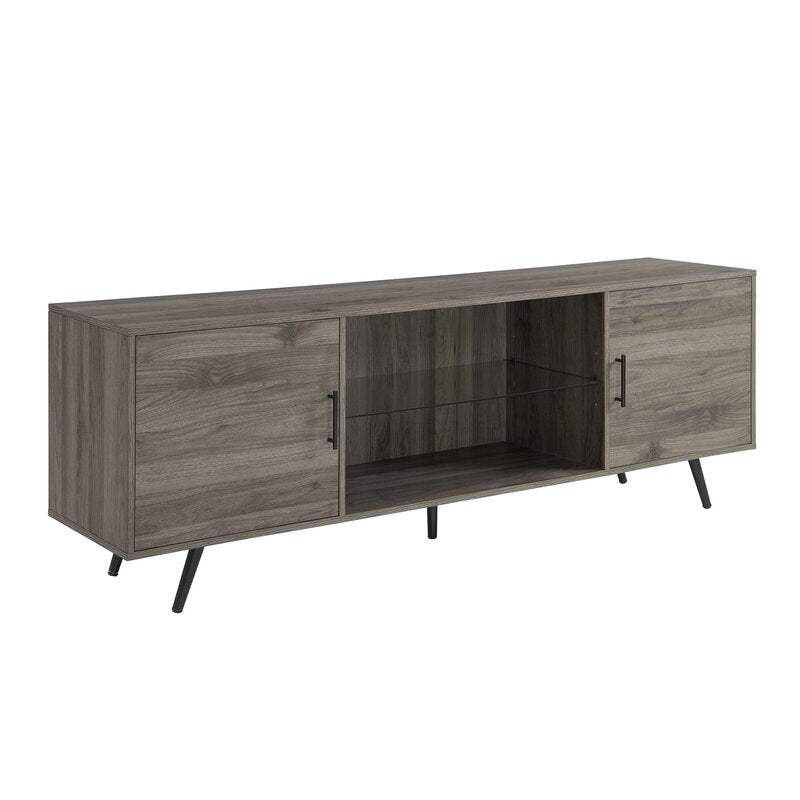 Slate Gray Banaz TV Stand for TVs up to 85" High Grade MDF