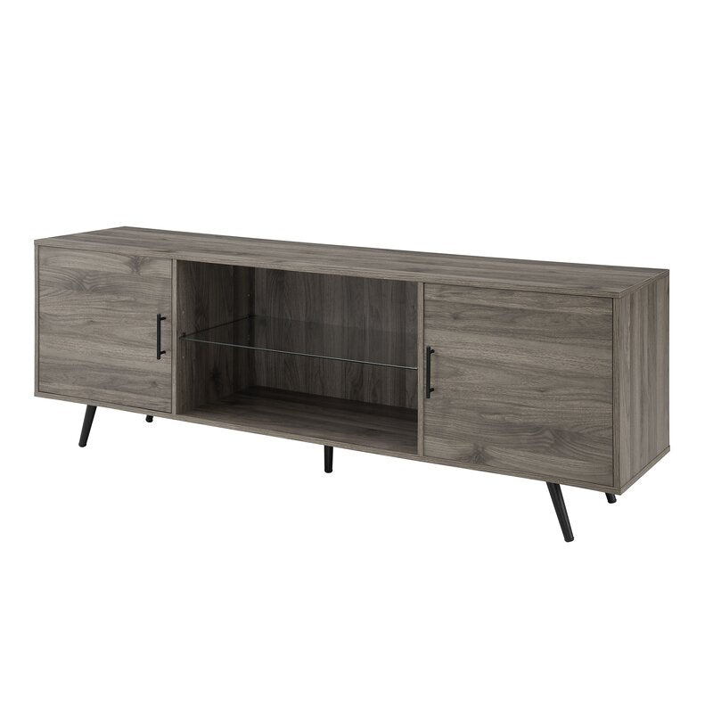 Slate Gray Banaz TV Stand for TVs up to 85" High Grade MDF