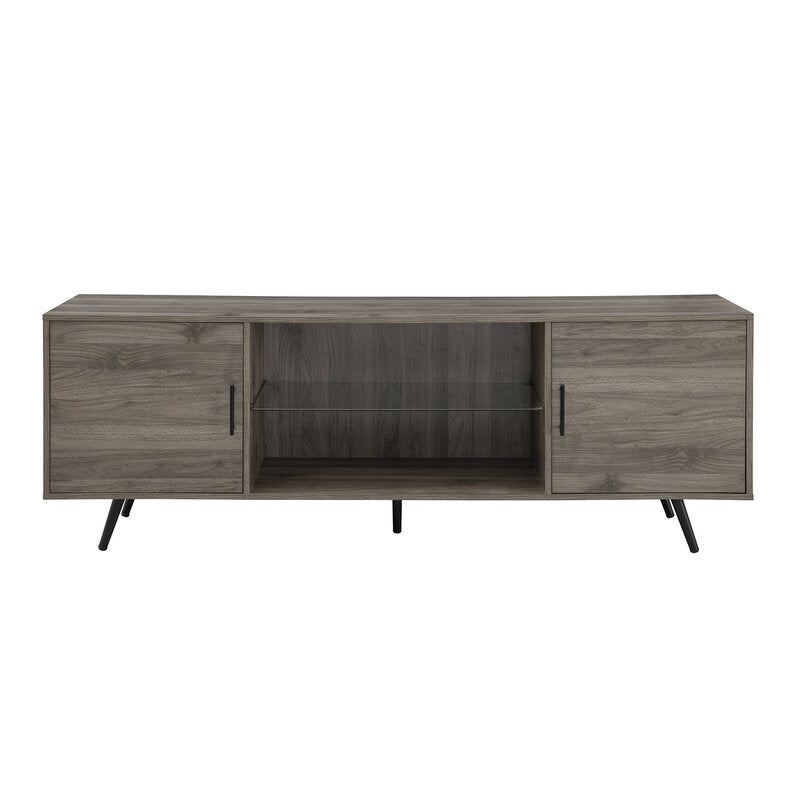 Slate Gray Banaz TV Stand for TVs up to 85" High Grade MDF