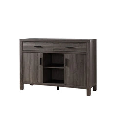 Distressed Gray Bannerman 47'' Wide 2 Drawer Server Expand Dining Storage