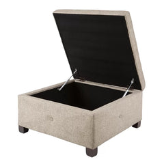 Bantom 29.5'' Wide Tufted Square Storage Ottoman with Storage