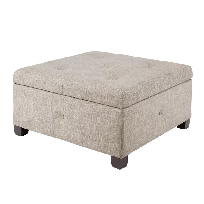 Bantom 29.5'' Wide Tufted Square Storage Ottoman with Storage
