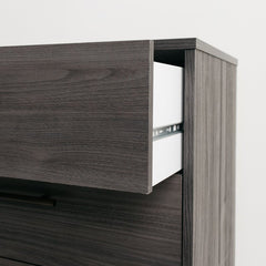 Walnut Gray 6 Drawer 54.5'' W Double Dresser Keeps your Home Decor Grounded While Elevating your Modern Style