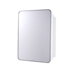 Rounded 16" x 22" Recessed Framed Medicine Cabinet with 3 Adjustable Shelves Provides A Smooth Edge and A Classic Look