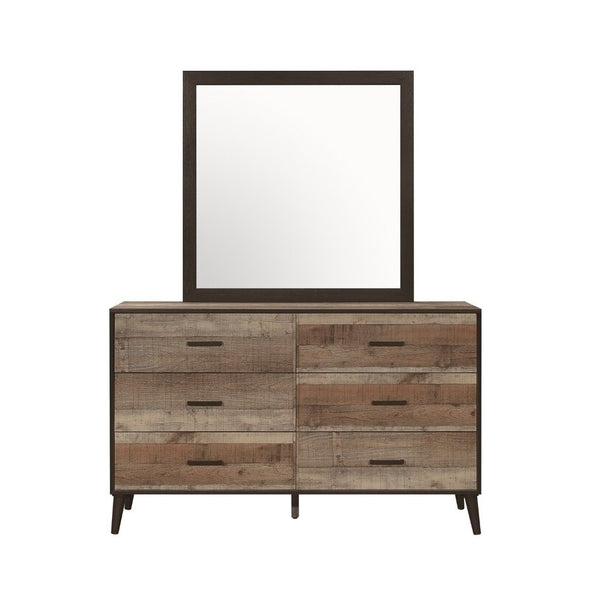 Basalt 6 Drawer 58.5'' W Double Dresser Solid and Engineered Wood