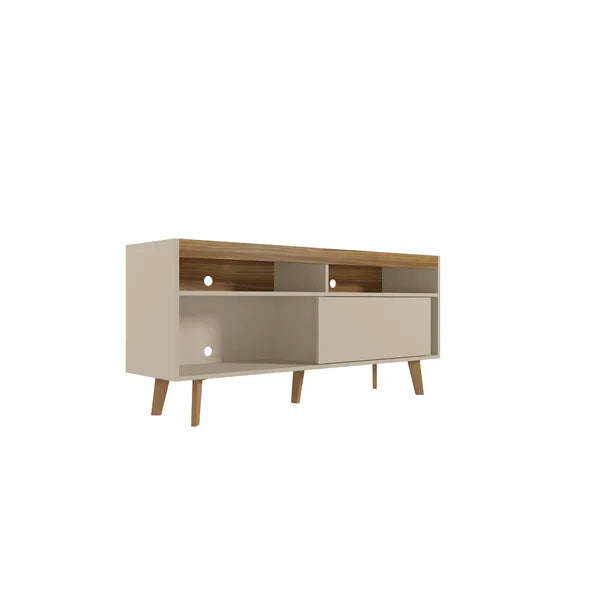 Off White Bayani TV Stand for TVs up to 60" with Sound Bar Shelf