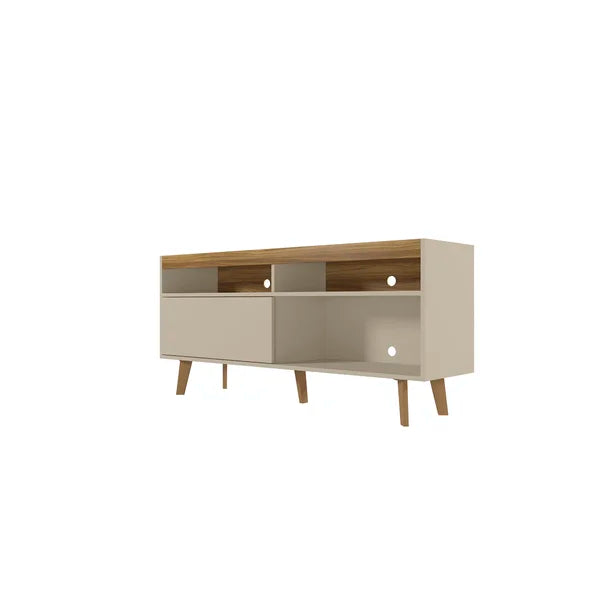 Off White Bayani TV Stand for TVs up to 60" with Sound Bar Shelf