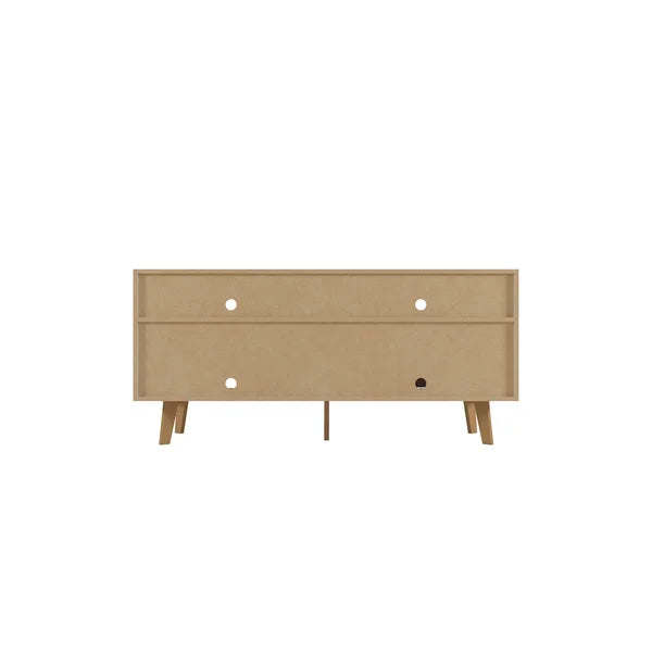 Off White Bayani TV Stand for TVs up to 60" with Sound Bar Shelf