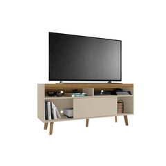 Off White Bayani TV Stand for TVs up to 60" with Sound Bar Shelf