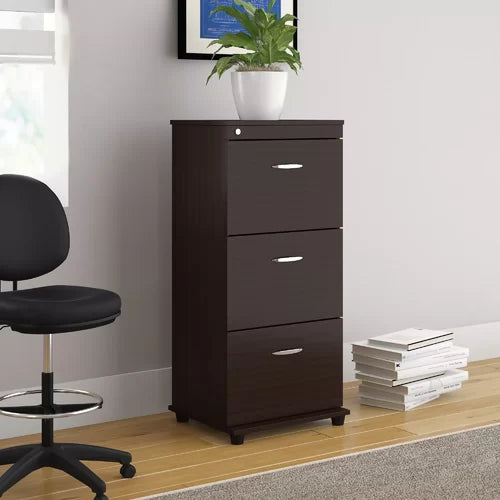 Bayswater 18.66'' Wide 3 Drawer Mobile Vertical Filing Cabinet Indoor Organization