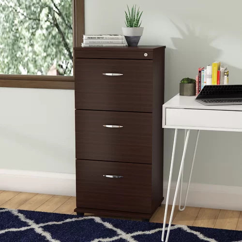 Bayswater 18.66'' Wide 3 Drawer Mobile Vertical Filing Cabinet Indoor Organization