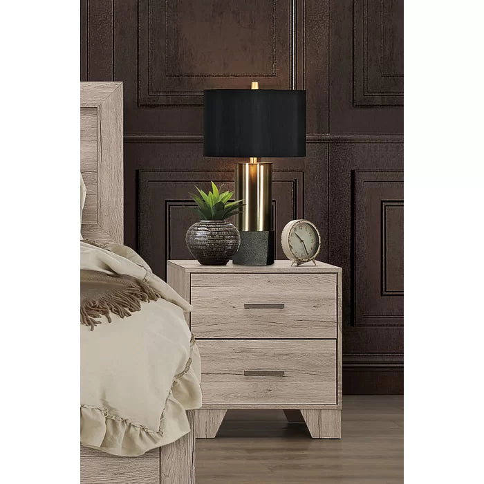 Beckville 23.8'' Tall 2 - Drawer Nightstand in Light Oak