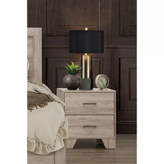 Beckville 23.8'' Tall 2 - Drawer Nightstand in Light Oak