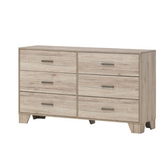 Beckville 6 Drawer 58.5'' W with Mirror Contemporary and Modern Bedrooms