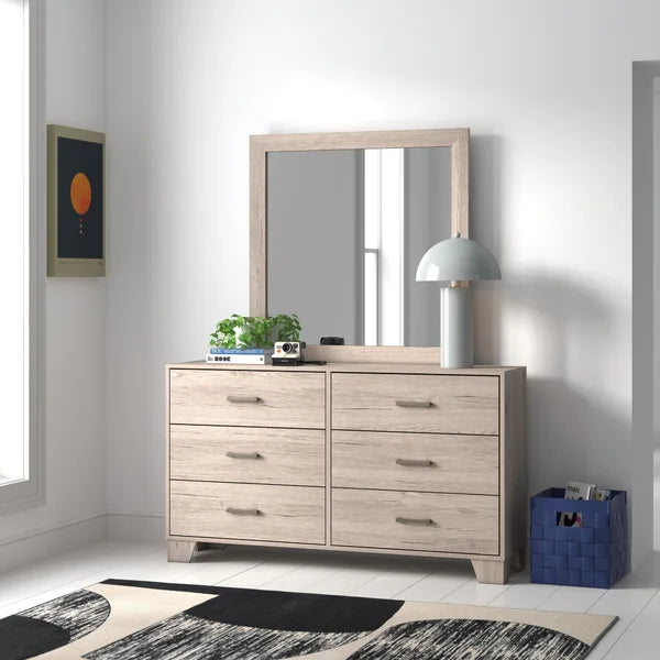 Beckville 6 Drawer 58.5'' W with Mirror Looks Luxurious Perfect for Contemporary Design