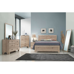 Beckville 6 Drawer 58.5'' W with Mirror Contemporary and Modern Bedrooms