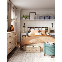 Beckville 6 Drawer 58.5'' W with Mirror Contemporary and Modern Bedrooms