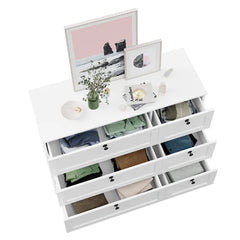 Beckwourth 6 Drawer 43.31'' W Double Dresser Refined Modern Dresser