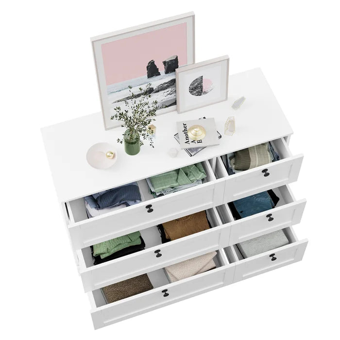 Beckwourth 6 Drawer 43.31'' W Double Dresser Offer Plenty Storage Space