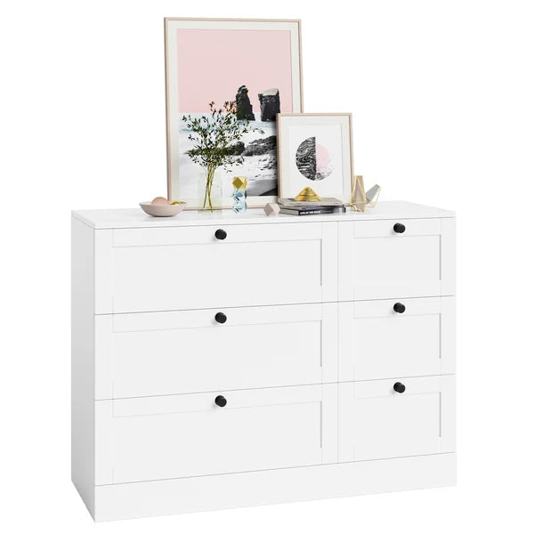 Beckwourth 6 Drawer 43.31'' W Solid Wood Double Dresser