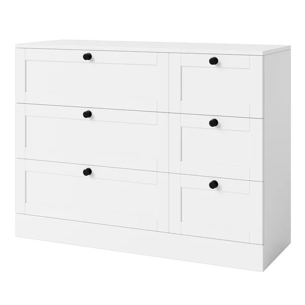 Beckwourth 6 Drawer 43.31'' W Solid Wood Double Dresser