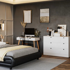 Beckwourth 6 Drawer 43.31'' W Solid Wood Double Dresser