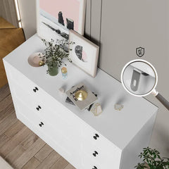 Beckwourth 6 Drawer 43.31'' W Double Dresser Refined Modern Dresser