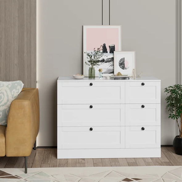 Beckwourth 6 Drawer 43.31'' W Solid Wood Double Dresser