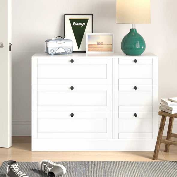 Beckwourth 6 Drawer 43.31'' W Double Dresser Offer Plenty Storage Space