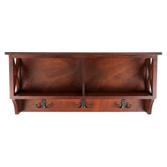28'' Wide 3 Hook Wall Mounted Coat Rack with Storage Bringing Order To Busy Entryways Living Areas and Master Suites Just Became Easier