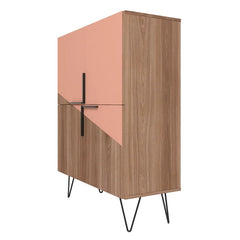 Brown/Pink Beekman 43.7 Low Cabinet With 4 Shelves