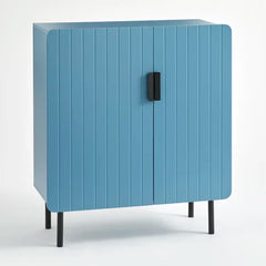 Blue Belfast 36'' Tall 2 Door Accent Cabinet Crafted of Sturdy MDF