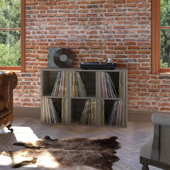 Gray Bellwood Multimedia Media Shelves Offer Plenty Storage Space