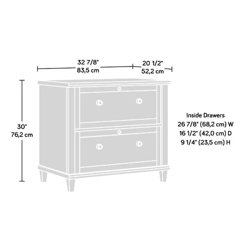 Belmeade 32.8'' Wide 2 Drawer Vertical Filing Cabinet Indoor Aesthetic Design