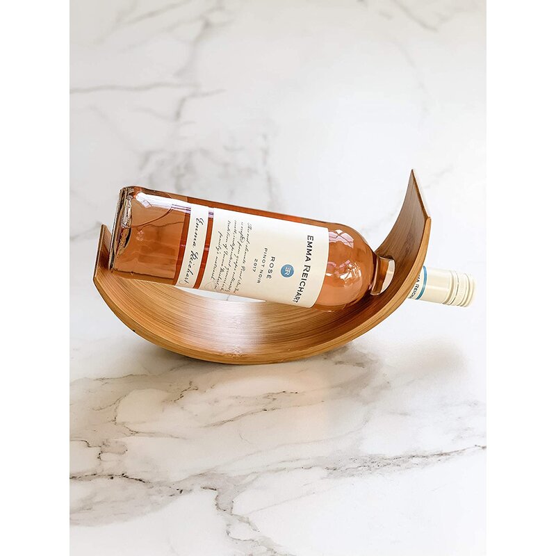 Bottle Solid Wood Tabletop Wine Bottle Rack in Brown Your Favorite Wine Rack