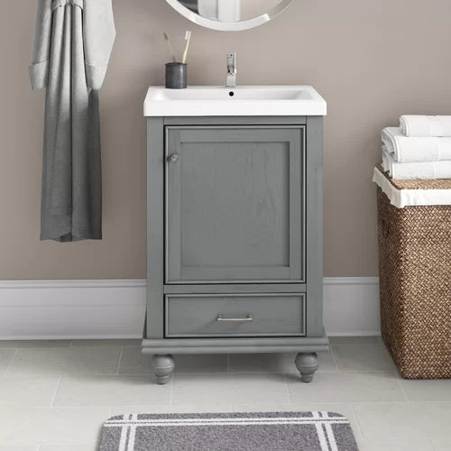 Grain Gray Belton 20" Single Bathroom Vanity Set Indoor Design