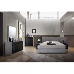 Bernice 8 Drawer 55'' W with Mirror Design Face Drawers