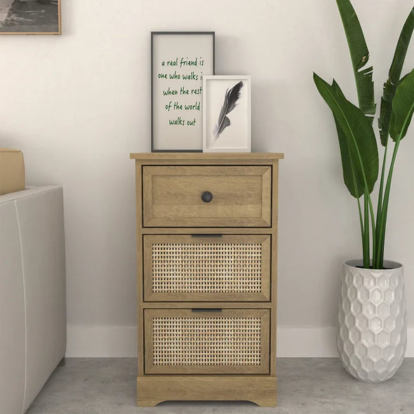 Oak Berryville 3 Drawer 15.7'' W Chest Offer Plenty Storage Space