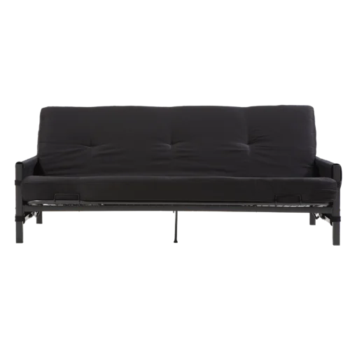 Betsayda Full 76'' Wide Tufted Back Futon And Mattress with Storage